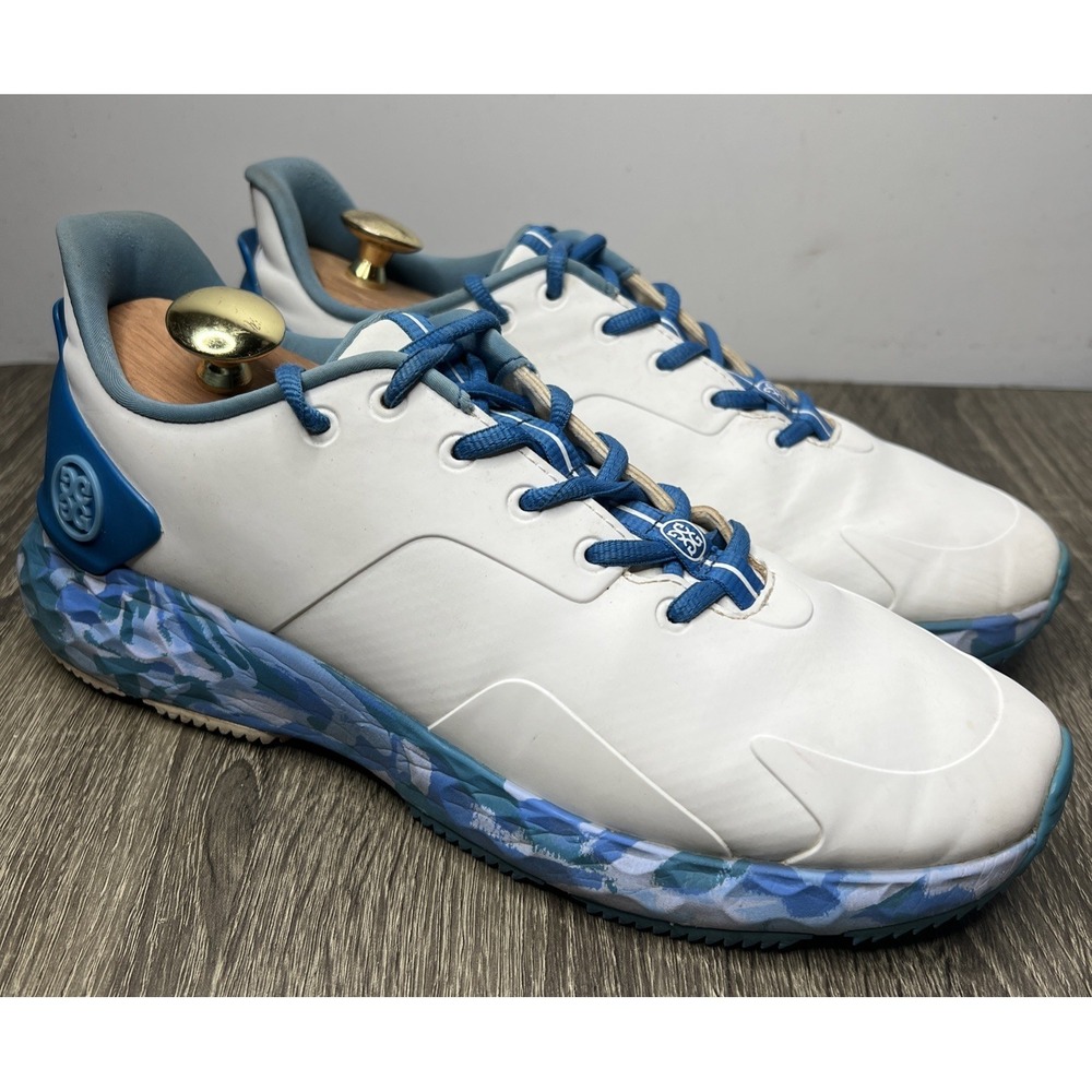 G/Fore MG4+ Cielo Camo Golf Shoes White Blue G4MA23EF30 Mens Sz 9